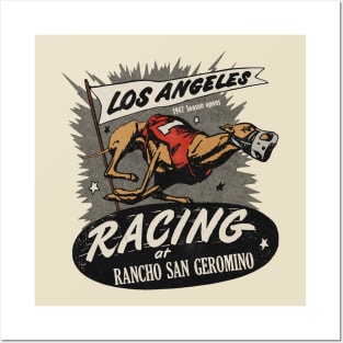 Vintage California Dog Race Posters and Art